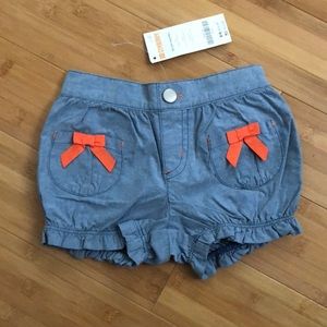 NWT Gymboree chambray bloomer shorts 18m-24m